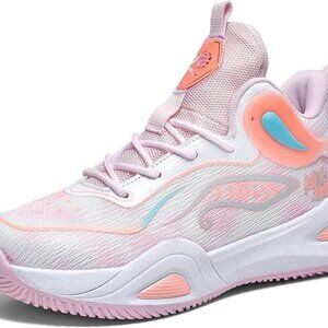 Womens Mens Breathable Lightweight Athletic Basketball Shoes Non Slip Court Snea